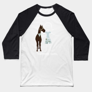 Funny Womens Horsewoman Design Baseball T-Shirt